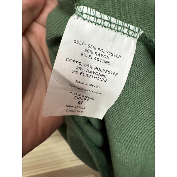 Lush Round Neck Bodysuit- Hunter Green SZ M - Picture 3 of 5